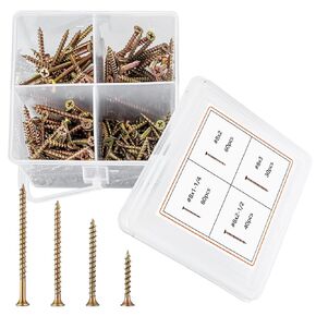 210 قطعة من براغي الخشب، براغي بناء داخلية من الخشب الخشن، مجموعة متنوعة من براغي الحوائط الجافة برأس بوق من فيليبس، مجموعة براغي ذات رأس مسطح للخشب الصخري للجدران الجافة in Kuwait