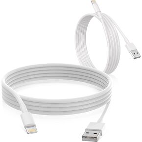 Apple iPhone Charger Cable, 2 Pack Original Lightning to USB Cables Apple MFI Certified 6 Ft, Fast iPhone Charging Cord for iPhone 11/11Pro/11Max/ X/XS/XR/XS Max/8/7/6/5S/SE in Saudi Arabia