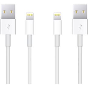 كابل شاحن Apple iPhone، 2 حزمة من كابلات Lightning إلى USB الأصلية المعتمدة من Apple MFI بطول 6 أقدام، سلك شحن سريع لهاتف iPhone 11/11Pro/11Max/ X/XS/XR/XS Max/8/7/6/5S/SE in Kuwait
