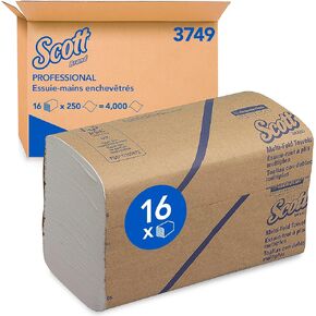 مناشف ورقية متعددة الطيات من الألياف المعاد تدويرها بنسبة 100% من Scott® (01807)، مع جيوب امتصاص™، أوراق مقاس 9.2 × 9.4 بوصة، بيضاء، حقيبة صغيرة الحجم لسهولة التخزين، (250 ورقة/عبوة، 16 حزمة/علبة، 4000 ورقة/علبة)