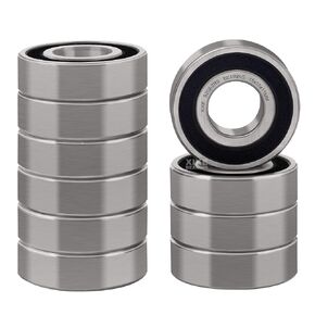 XiKe 10 Pcs 6202-2RS Double Rubber Seal Bearings 15x35x11mm, Pre-Lubricated and Stable Performance and Cost Effective, Deep Groove Ball Bearings. in Saudi Arabia