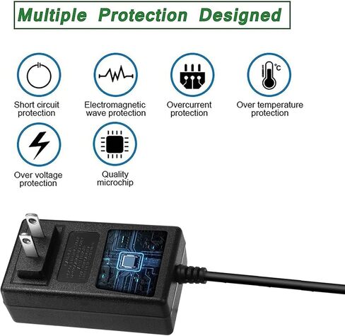 سلك طاقة شاحن مقبس بلاك آند ديكر متوافق مع بلاك + ديكر HLVA320J26 HLVB315JA26 HLVB315JP07 HLWVA325J21 HHS315J01 HFS115J10 HFS215J01 HFVB320J27 HLVA315J22 in Kuwait