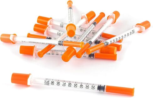 حقنة 1 مل/سم مكعب بإبرة 30 جرام 0.5 بوصة - حقنة برتقالية (30 جرام - 13 مم - 20 عبوة) in Kuwait