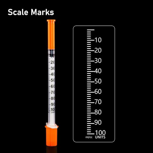 حقنة 1 مل/سم مكعب بإبرة 30 جرام 0.5 بوصة - حقنة برتقالية (30 جرام - 13 مم - 20 عبوة) in Kuwait
