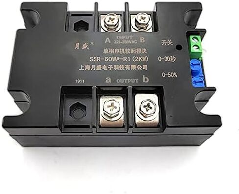 220V Single-Phase Motor Soft Starter Module controller2KW4KW6KW8KW Motor Online Soft Starting Fan Pump Pressure Reducer Conveyor (Color : Heat Sink) in Saudi Arabia