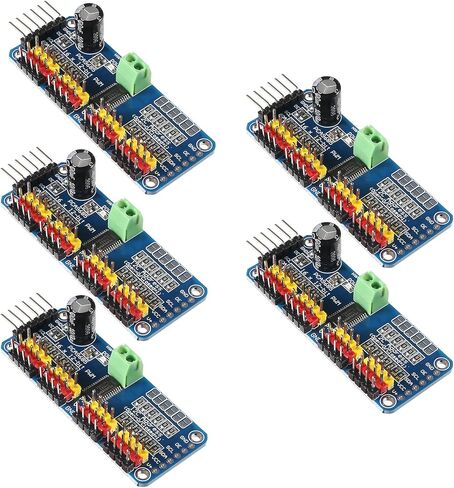 Coliao 5 قطعة PCA9685 16 قناة 12 بت PWM محرك معزز سائق I2C IIC وحدة PCA9685 سيرفو لوحة للقيادة تحكم للروبوت in Kuwait
