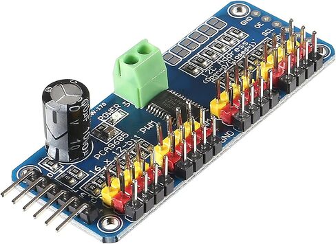 Coliao 5 قطعة PCA9685 16 قناة 12 بت PWM محرك معزز سائق I2C IIC وحدة PCA9685 سيرفو لوحة للقيادة تحكم للروبوت in Kuwait