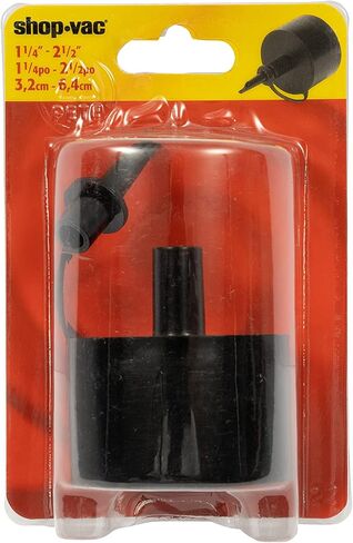 فوهة نفخ Shop-Vac 9196000، تناسب خراطيم بقطر 1-1/4 بوصة و2-1/2 بوصة، هيكل بلاستيكي، أسود اللون، (عبوة واحدة) in Saudi Arabia