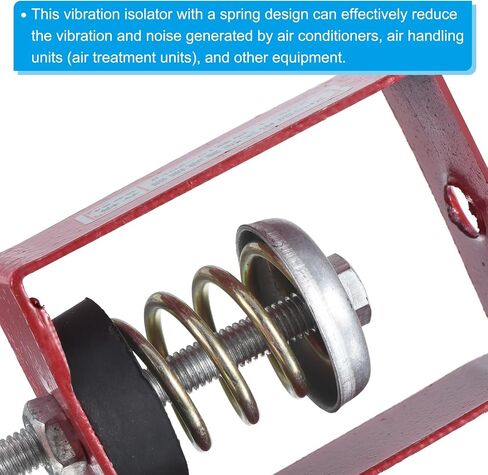 PATIKIL 44lbs Capacity Spring Vibration Isolator, 2 Pack Shock Absorber Shockproof Damping Hanger Anti Vibration for HVAC Air Conditioner Air Handling Units in Saudi Arabia