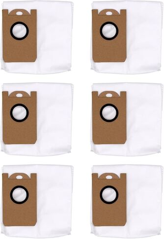 6 Pack Dust Bags for Proscenic M7 Pro M8 Pro Vacuum Cleaner, Leakproof Dedicated Vacuum Bag for iHome AutoVac Nova,for Uoni V980MAX, for HONITURE Q6 Q5, for Kyvol Cybovac S31 in Saudi Arabia