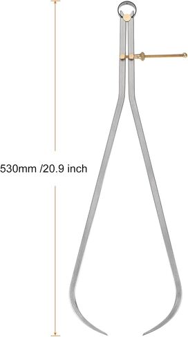 HARFINGTON الربيع المشترك الفرجار 4 بوصة / 100mm الصلب الربيع خارج الفرجار مع نقطة ارتكاز النحاس لأعمال مخرطة الخشب in Kuwait
