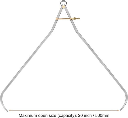 HARFINGTON الربيع المشترك الفرجار 4 بوصة / 100mm الصلب الربيع خارج الفرجار مع نقطة ارتكاز النحاس لأعمال مخرطة الخشب in Kuwait