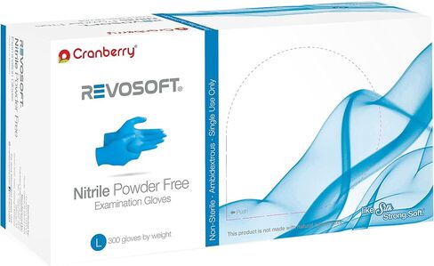 Cranberry CR3275 RevoSoft Nitrile Powder Free Exam Gloves, Disposable, 2.8 mil, in Kuwait