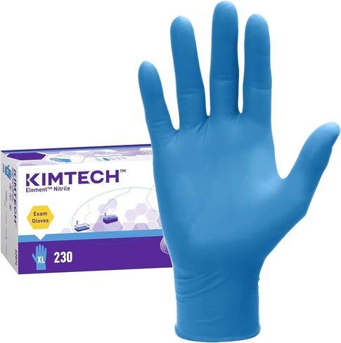 قفازات KIMTECH للكبار من الجنسين، مقاس صغير من Kimtech Nitrile Exam، أزرق، مقاس صغير أمريكي in Kuwait