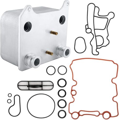 طقم مبرد زيت المحرك WEDOAUTO مناسب لسيارة Ford F-250 F-350 F-450 F-550 Super Duty 2003-2007، Excursion 2003-2005، E-350 E-450 Super Duty V8 6.0L استبدال # 3C3Z6A642CA، 3C3Z-6A642- كاليفورنيا، 904228 in Saudi Arabia