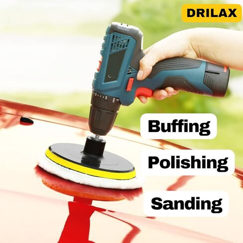 Drilax 5 بوصة قرص الصنفرة وسادة دعم هوك وحلقة ملحقات طاحونة زاوية الصنفرة لوحة داعمة مرنة 5/8-11 أربور ملولب تلميع وسادة قرص القيلولة المتوافقة مع ديوالت in Saudi Arabia
