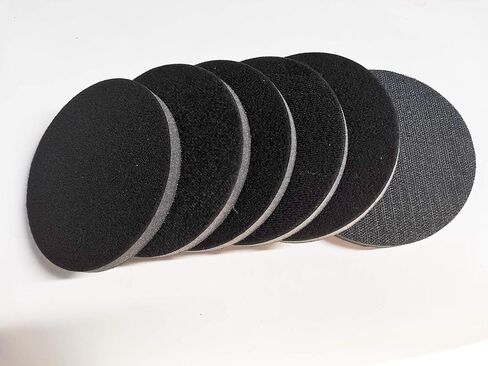 6 قطع من وسادات واجهة الكثافة 5 انش بخطاف وحلقة، وسادات دعم قرص صنفرة اسفنجية ناعمة، وسادة عازلة من الفوم لوسادة الصنفرة in Kuwait