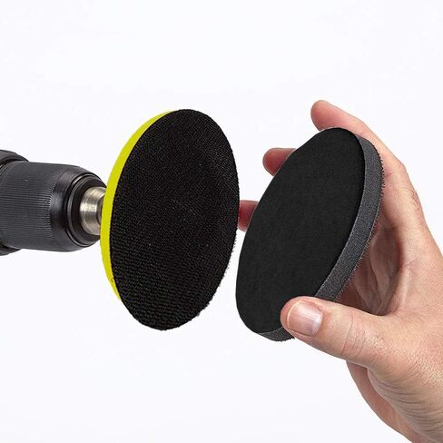 6 قطع من وسادات واجهة الكثافة 5 انش بخطاف وحلقة، وسادات دعم قرص صنفرة اسفنجية ناعمة، وسادة عازلة من الفوم لوسادة الصنفرة in Kuwait