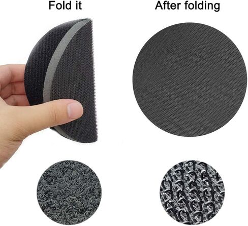 6 قطع من وسادات واجهة الكثافة 5 انش بخطاف وحلقة، وسادات دعم قرص صنفرة اسفنجية ناعمة، وسادة عازلة من الفوم لوسادة الصنفرة in Kuwait