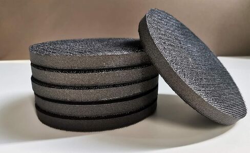 6 قطع من وسادات واجهة الكثافة 5 انش بخطاف وحلقة، وسادات دعم قرص صنفرة اسفنجية ناعمة، وسادة عازلة من الفوم لوسادة الصنفرة in Kuwait