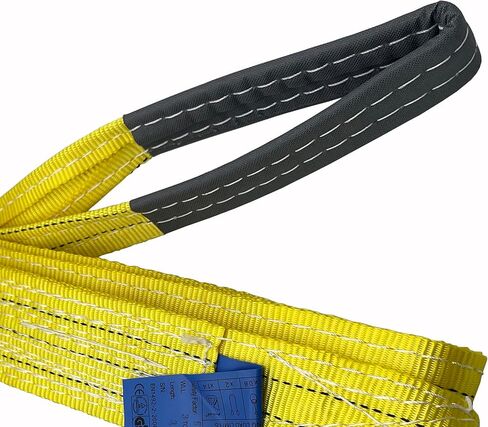 حبال الويب 3 "عرض × 16 بوصة طول 2 طبقة من النايلون حزام رفع للعين والعين شديد التحمل 6,600 رطل عمودي 5280 قلادة سعة حمولة 13,200 سلة in Kuwait