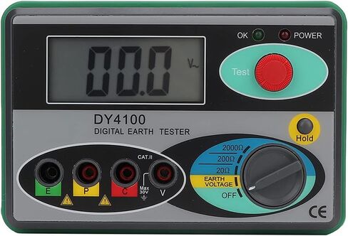 DY4100 Digital LCD Screen Display Earth Ground Resistance Tester Measuring Meter Ideal for Power System and Electrical Equipment in Saudi Arabia