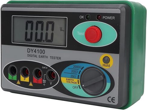DY4100 Digital LCD Screen Display Earth Ground Resistance Tester Measuring Meter Ideal for Power System and Electrical Equipment in Saudi Arabia