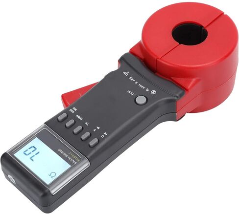 جهاز اختبار مقاومة الأرض، ETCR2100C+ 0.01-1200Ω جهاز اختبار مقاومة الأرض بمشبك متعدد الوظائف، 0 مللي أمبير-20 أمبير، مقياس التيار الكهربائي بمشبك إنذار للمعدات الكهربائية in Kuwait