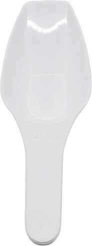 12PK Scoops, 50ml (1.7oz) - Polypropylene Plastic - Flat Bottom - Excellent for Measuring & Weighing - Autoclavable - Eisco Labs in Saudi Arabia