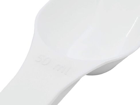 12PK Scoops, 50ml (1.7oz) - Polypropylene Plastic - Flat Bottom - Excellent for Measuring & Weighing - Autoclavable - Eisco Labs in Saudi Arabia