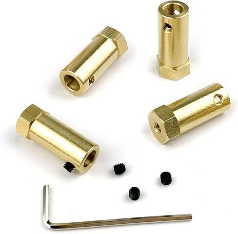 6 قطع 6 ملم وصلة ربط مرنة سداسية للعجلات والاطارات ومحرك عمود مع مفتاح الين in Kuwait