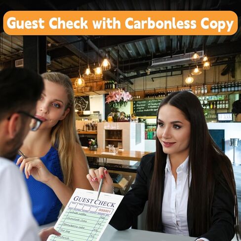 دفتر فحص للضيوف للخوادم، دفتر فحص للضيوف بدون كربون، مفكرة للنادلة (9 وسادات، 50 ورقة/وسادة) اخضر in Kuwait