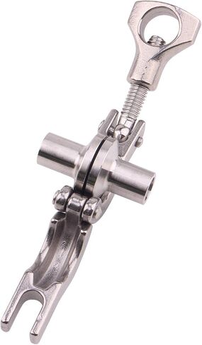 DERNORD Stainless Steel Tri-clamp (1/2 inch Tri-clover Clamp) + 2 Pcs SUS304 Sanitary Pipe Weld Ferrule + FKM Gasket (1/2 Inch) in Kuwait