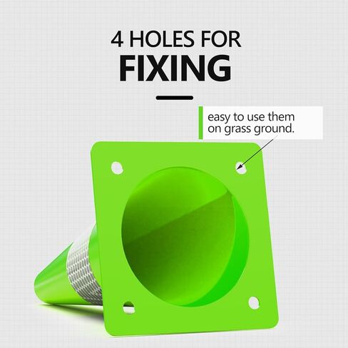 (4 عبوات) مخاريط السلامة المرورية باللون الأخضر الليموني مقاس 15 بوصة، مخاريط وقوف السيارات مع أطواق عاكسة، مخاريط بناء الطرق لمخاطر الشوارع، التدريب على القيادة in Kuwait