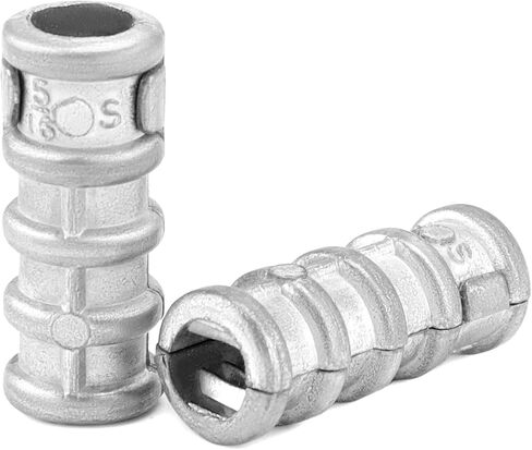 مرساة درع توسيع QWORK، 50 قطعة 5/16 × 1-1/4 بوصة مرساة خرسانية، مجموعة فتحات مرساة البناء من سبائك الزنك in Kuwait