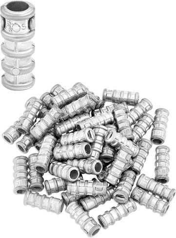 مرساة درع توسيع QWORK، 50 قطعة 5/16 × 1-1/4 بوصة مرساة خرسانية، مجموعة فتحات مرساة البناء من سبائك الزنك in Kuwait