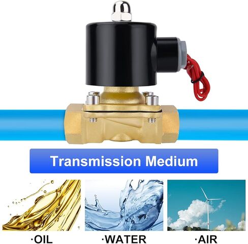 صمام ملف لولبي كهربائي نحاسي 15 1/2 انش تيار متردد 110 فولت ان بي تي مغلق بشكل طبيعي للمياه والهواء والديزل in Kuwait