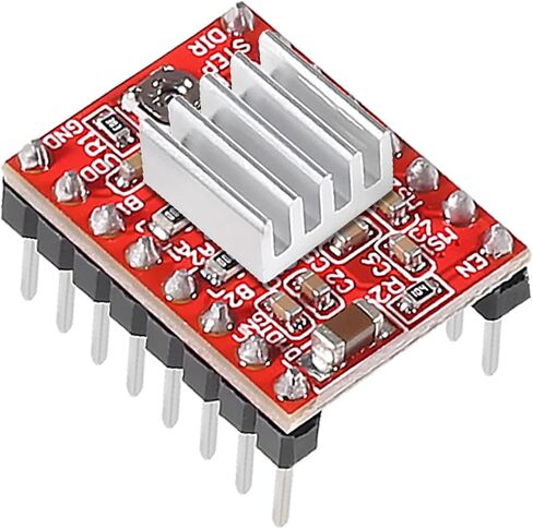 DIANN 10pcs A4988 Stepstick Stepper Motor Driver Module with Heat Sink for 3D Printer Reprap CNC Machine Robotics in Saudi Arabia