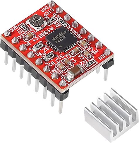 DIANN 10pcs A4988 Stepstick Stepper Motor Driver Module with Heat Sink for 3D Printer Reprap CNC Machine Robotics in Saudi Arabia