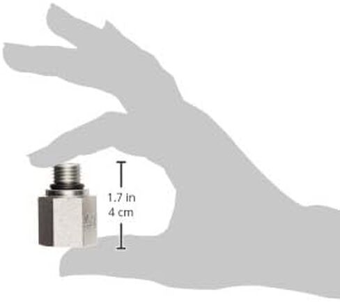 Brennan Industries 6405-04-04-O Steel Straight Tube Fitting, 7/16"-20 SAE ORB x 1/4"-18 NPTF Thread, 1/4" Male O-Ring Boss x 1/4" Female NPTF in Saudi Arabia