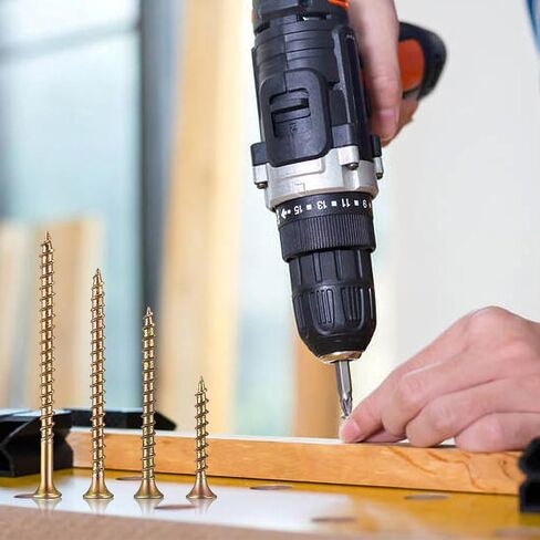 210 قطعة من براغي الخشب، براغي بناء داخلية من الخشب الخشن، مجموعة متنوعة من براغي الحوائط الجافة برأس بوق من فيليبس، مجموعة براغي ذات رأس مسطح للخشب الصخري للجدران الجافة in Kuwait