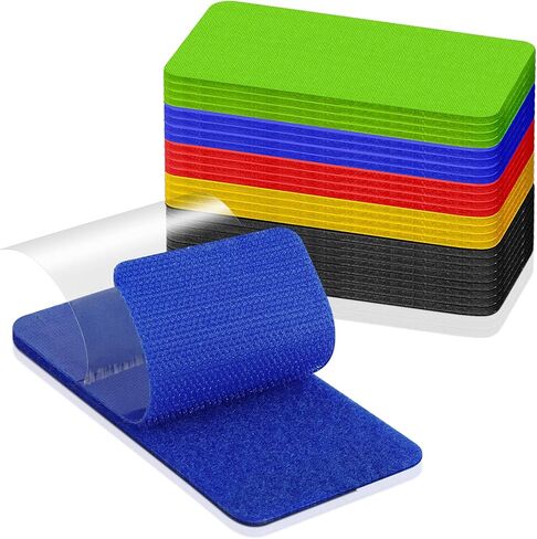 شرائط ربط وحلقة Lekou مع لاصق، 2 × 4 بوصة - 24 مجموعة من شريط لاصق وحلقة لاصقة، شرائط لاصقة شديدة التحمل، شريط تثبيت لاصق قابل لإعادة الإغلاق على الوجهين in Kuwait