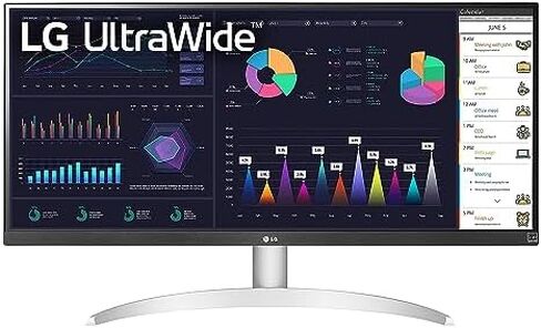 LG UltraWide FHD 26-Inch Computer Monitor 26WQ500-B, IPS with HDR 10 Compatibility and AMD FreeSync, Black in Kuwait