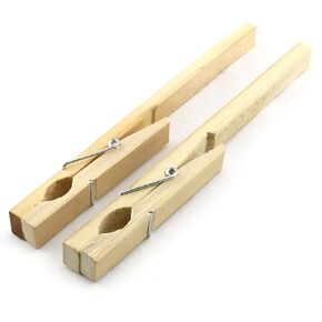 PZRT 2 قطعة 7 بوصة مقاطع أنبوب اختبار خشبي الزجاج أنبوب اختبار المشابك مختبر التجربة الكيميائية البيولوجية المشبك أدوات in Kuwait