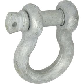 Indusco SH001IM02 Hot Dipped Drop Forged Galvanized Steel Screw Pin Anchor Shackle, 17000 lbs Working Load Limit, 1" Size in Kuwait