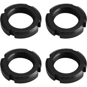 MroMax M27x10mm الاحتفاظ بصواميل مستديرة مشقوقة، من الفولاذ الكربوني 4 فتحات مفتاح ربط لصمام مضخة تحمل الأسطوانة أسود 4 قطعة in Kuwait