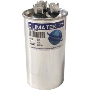 مكثف دائري ClimaTek - يناسب Goodman Amana # CAP050450440CT | 45/5 فائق التوهج MFD 370/440 فولت تيار متردد in Kuwait