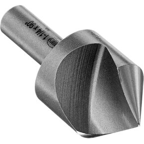 KEO 53249 High-Speed Steel Single-End Countersink, Uncoated (Bright) Finish, Single Flute, 90 Degree Point Angle, Round Shank, 1/2" Shank Diameter, 1-1/4" Body Diameter in Saudi Arabia