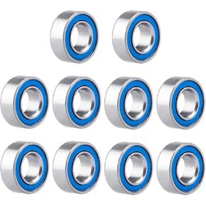 CrazyHobby 2RS Ball Bearings Double Rubber Seal Bearings Miniature Deep Groove Ball Bearings High Performance for RC Car Models Skateboards, Inline Skates, Scooters (12x24x6mm 6901-2RS)