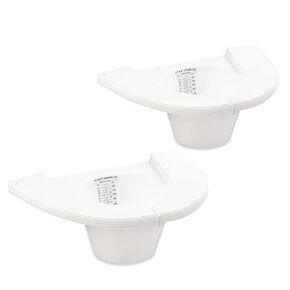 Caremax Supply Specimen Collection Pan – Pack of 10 – Frosted Urine Measuring Container with Clear Readings – Sturdy and Durable – Universal in Saudi Arabia